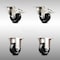 Service Caster 3 Inch 316SS Hard Rubber Wheel Swivel Top Plate Caster Lock Brake 2 Rigid, 2PK SCC-SS316TTL20S314-HRS-2-R-2 - alternate 1